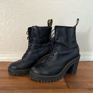 Dr Martens Leather Heeled Boots 6.5